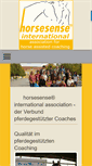 Mobile Screenshot of horsesense-international.com