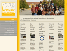 Tablet Screenshot of horsesense-international.com